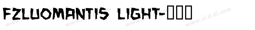 FZLuoManTiS Light字体转换